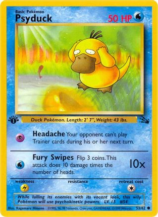 Psyduck 053/62 - Unlimited Fossil - Common