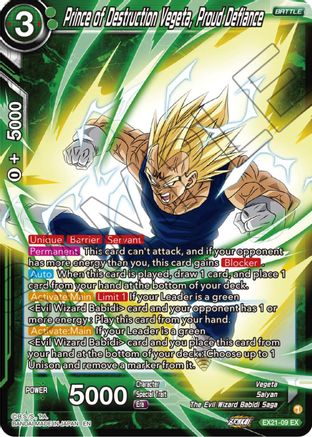 Prince of Destruction Vegeta, Proud Defiance (EX21-09) - 5th Anniversary Set Foil