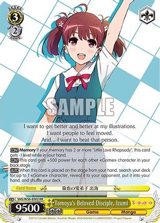 Tomoya's Beloved Disciple, Izumi (SHS/W56-E002 RR) - Saekano: How to Raise a Boring Girlfriend