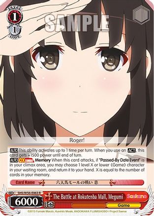 The Battle at Rokutenba Mall, Megumi (SHS/W56-E063 R) - Saekano: How to Raise a Boring Girlfriend