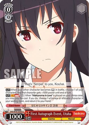 First Autograph Event, Utaha (SHS/W56-E065 U) - Saekano: How to Raise a Boring Girlfriend
