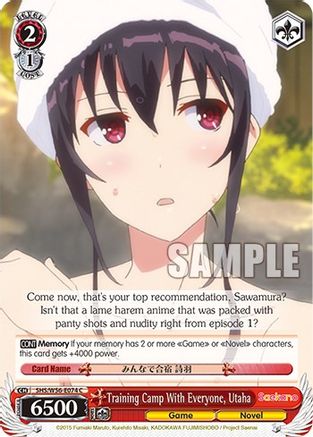Training Camp With Everyone, Utaha (SHS/W56-E074 C) - Saekano: How to Raise a Boring Girlfriend