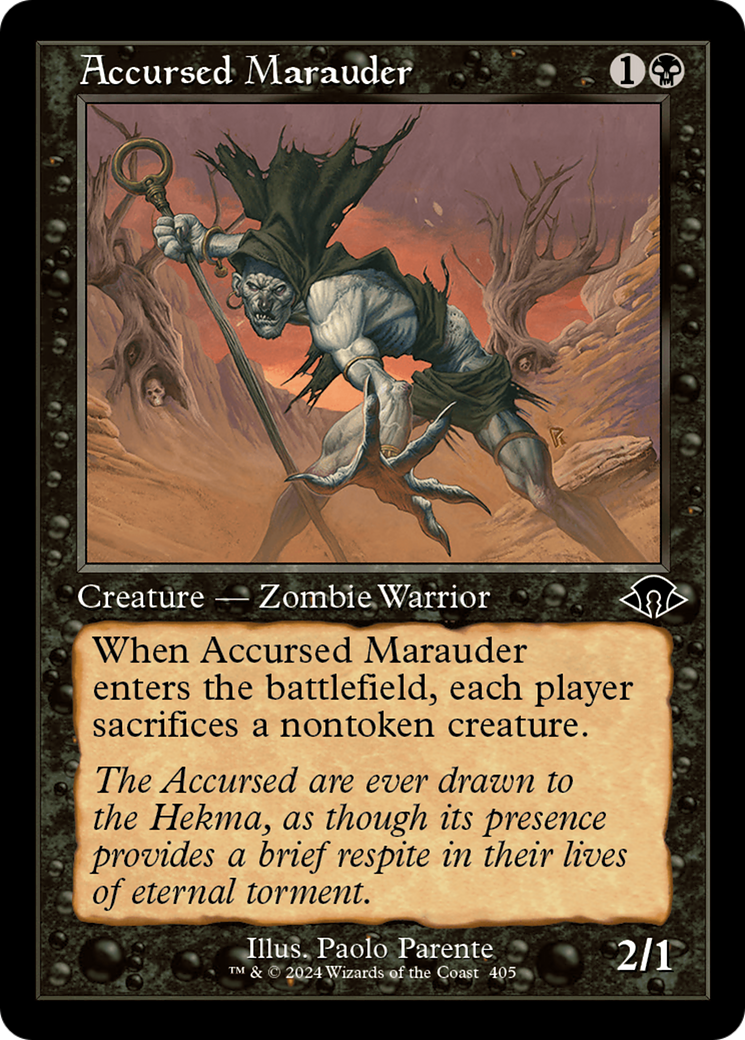 Accursed Marauder (Retro Frame) (MH3-405) - Modern Horizons 3 Foil