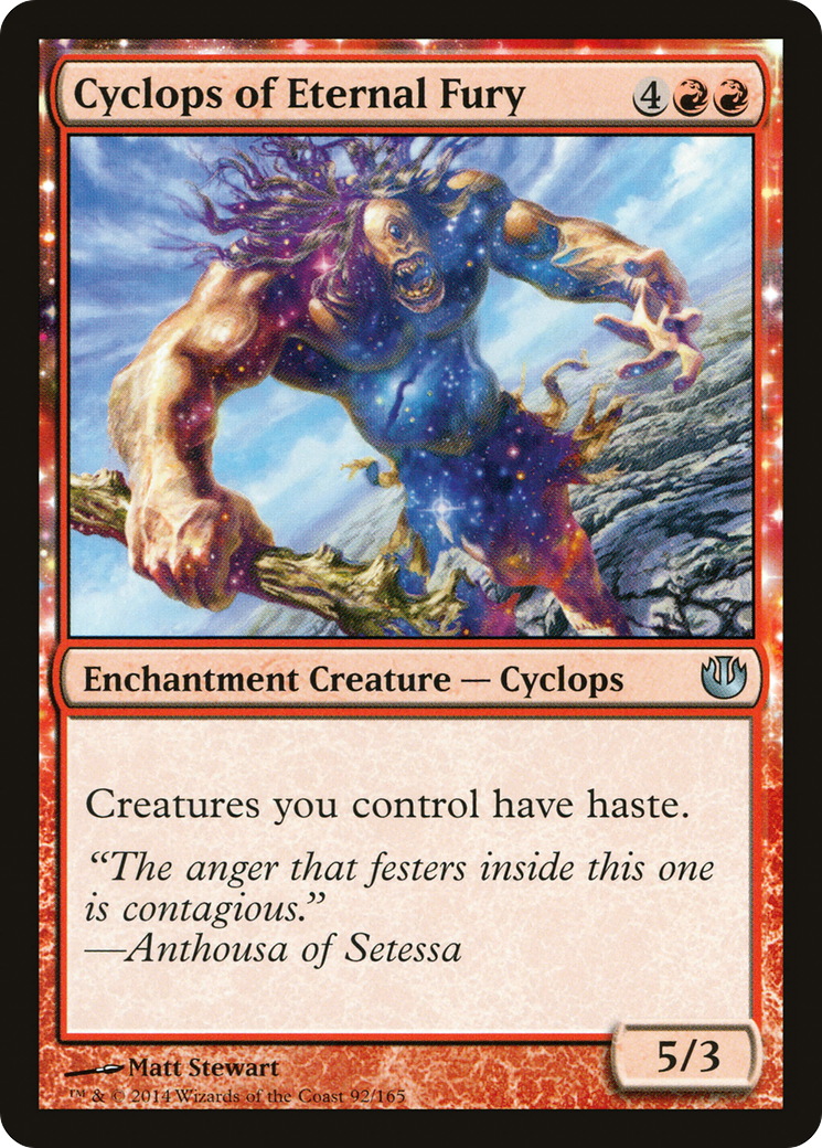 Cyclops of Eternal Fury (JOU-092) - Journey into Nyx: (enchantment) Foil