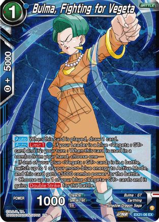 Bulma, Fighting for Vegeta (EX21-06) - 5th Anniversary Set Foil