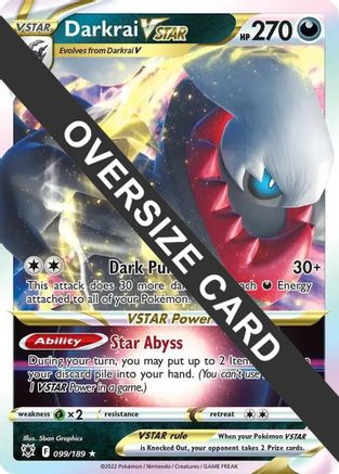 Darkrai VSTAR 099/189 - Holofoil Jumbo Cards - Promo