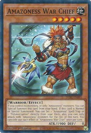 Amazoness War Chief (DABL-EN095) - Darkwing Blast 1st Edition