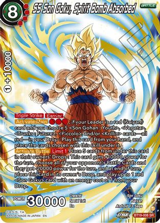 SS Son Goku, Spirit Bomb Absorbed (BT19-008) - Fighters Ambition Foil