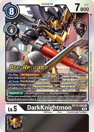 DarkKnightmon (BT10-066) - Xros Encounter Pre-Release Cards Foil
