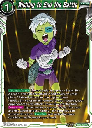 Wishing to End the Battle (BT19-099) - Fighters Ambition Foil