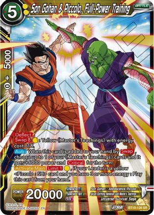 Son Gohan & Piccolo, Full-Power Training (BT19-128) - Fighters Ambition Foil