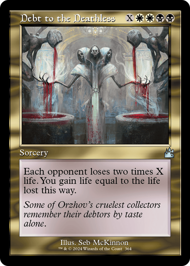 Debt to the Deathless (Retro Frame) (RVR-364) - Ravnica Remastered