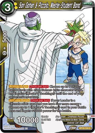 Son Gohan & Piccolo, Master-Student Bond (BT19-124) - Fighters Ambition Foil