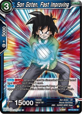 Son Goten, Fast Improving (BT19-052) - Fighters Ambition Foil