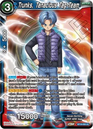 Trunks, Tenacious Tag-Team (BT19-058) - Fighters Ambition Foil