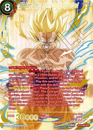 SS Son Goku, Spirit Bomb Absorbed (SPR) (BT19-008) - Fighters Ambition Foil