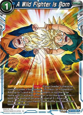 A Wild Fighter Is Born (BT19-066) - Fighters Ambition Foil