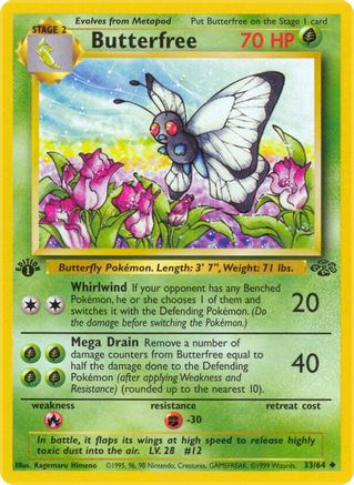 Butterfree 033/64 - Unlimited Jungle - Uncommon