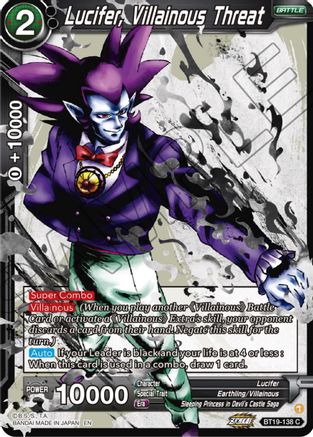 Lucifer, Villainous Threat (BT19-138) - Fighters Ambition Foil