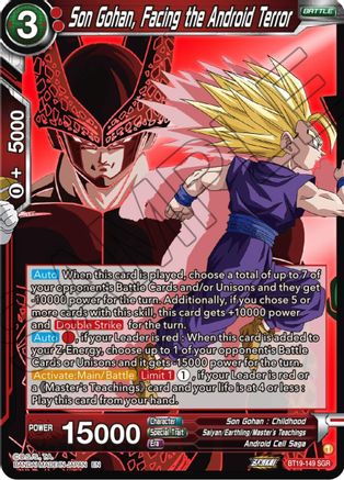 Son Gohan, Facing the Android Terror (BT19-149) - Fighters Ambition Foil