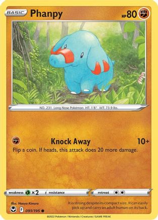 Phanpy 091/195 SWSH12 Silver Tempest - Common