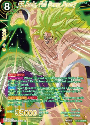 SS Broly, Full Power Frenzy (SPR) (BT19-088) - Fighters Ambition Foil