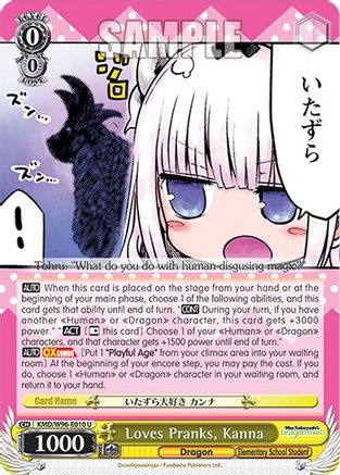 Loves Pranks, Kanna (KMD/W96-E010 U) - Miss Kobayashi's Dragon Maid