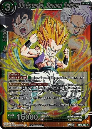 SS Gotenks, Beyond Serious (Zenkai Series Pack Vol.1) (BT18-086) - Tournament Promotion Cards