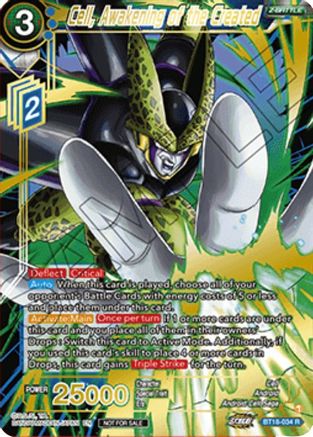 Cell, Awakening of the Created (Zenkai Cup 2022 Top 64) (BT18-034) - Tournament Promotion Cards Foil