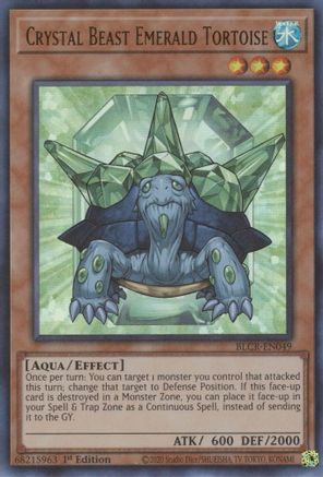 Crystal Beast Emerald Tortoise (BLCR-EN049) - Battles of Legend: Crystal Revenge 1st Edition