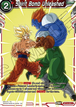Spirit Bomb Unleashed (BT19-030) - Fighters Ambition Foil