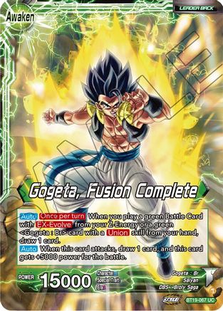 Veku // Gogeta, Fusion Complete (BT19-067) - Fighters Ambition Foil