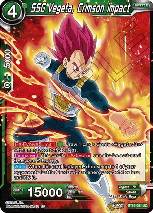 SSG Vegeta, Crimson Impact (BT19-081) - Fighters Ambition