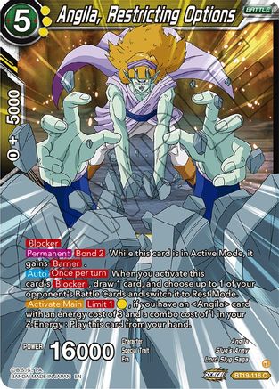 Angila, Restricting Options (BT19-116) - Fighters Ambition