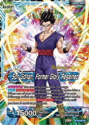 Son Gohan // Son Gohan, Former Glory Regained (Fighter's Ambition Holiday Pack) (BT19-034) - Tournament Promotion Cards