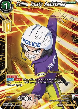 Krillin, Trusty Assistance (Fighter's Ambition Holiday Pack) (BT19-105) - Tournament Promotion Cards