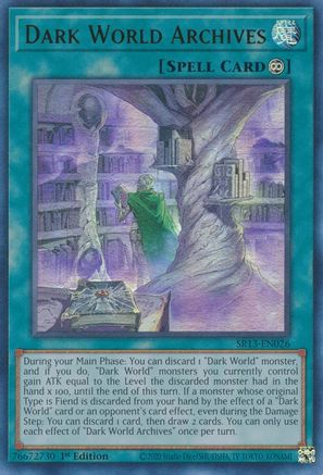 Dark World Archives (SR13-EN026) - Structure Deck: Dark World 1st Edition