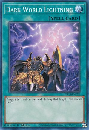 Dark World Lightning (SR13-EN030) - Structure Deck: Dark World 1st Edition