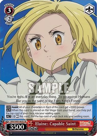 Elaine: Capable Saint (SR) (SDS/SX05-063S SR) - The Seven Deadly Sins: Revival of The Commandments