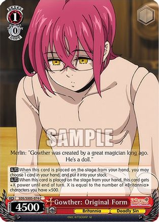 Gowther: Original Form (SDS/SX05-074 C) - The Seven Deadly Sins: Revival of The Commandments