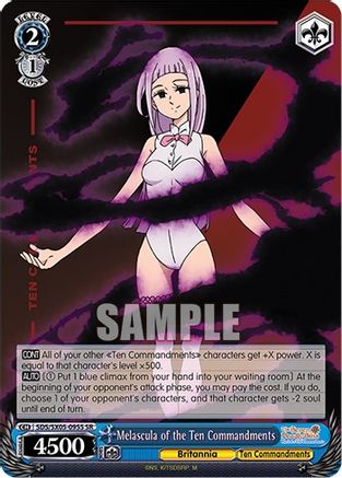 Melascula of the Ten Commandments (SR) (SDS/SX05-095S SR) - The Seven Deadly Sins: Revival of The Commandments