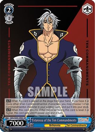 Estarossa of the Ten Commandments (SR) (SDS/SX05-096S SR) - The Seven Deadly Sins: Revival of The Commandments