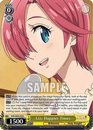 Liz: Happier Times (SDS/SX05-020 C) - The Seven Deadly Sins: Revival of The Commandments