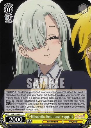 Elizabeth: Emotional Support (SDS/SX05-021 C) - The Seven Deadly Sins: Revival of The Commandments