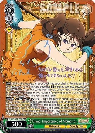 Diane: Importance of Memories (SP) (SDS/SX05-030SP SP) - The Seven Deadly Sins: Revival of The Commandments