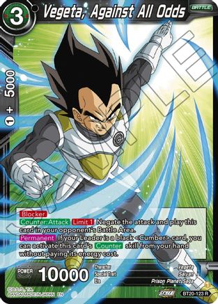 Vegeta, Against All Odds (BT20-123) - Power Absorbed Foil