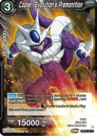 Cooler, Evolution's Premonition (BT20-127) - Power Absorbed