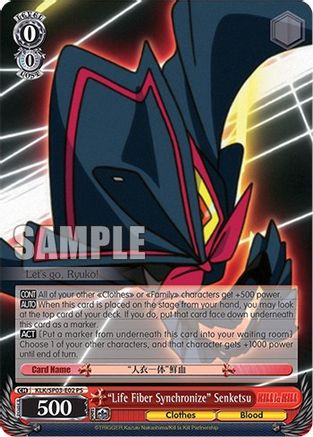 "Life Fiber Synchronize" Senketsu (KLK/SP03-E02 PS) - KILL la KILL Power Up Set