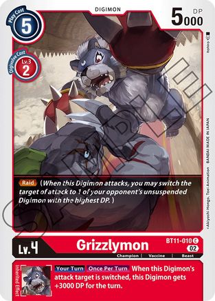 Grizzlymon (BT11-010) - Dimensional Phase Foil