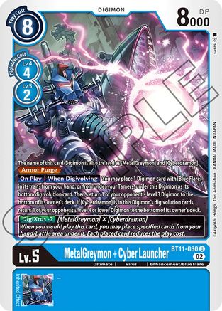 MetalGreymon + Cyber Launcher (BT11-030) - Dimensional Phase